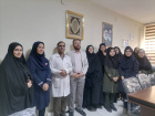 حضور دانش آموزان برخی مدارس سطح شهر جهت تبریک میلاد حضرت زینب کبری سلام الله علیها در بیمارستان مهر مادر