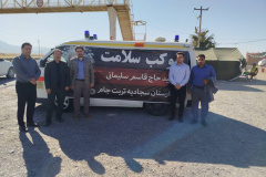 بازدید رییس و معاون درمان دانشکده از موکب شهید سلیمانی