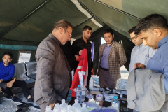 بازدید رییس و معاون درمان دانشکده از موکب شهید سلیمانی