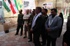 حضور مسئولین شهرستان نمایشگاه دفاع مقدس در دانشکده علوم پزشکی تربت جام