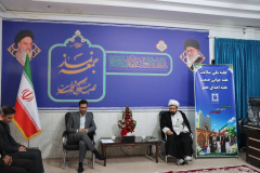 دیدار رئیس و اعضای هیأت‌رئیسه دانشکده علوم پزشکی با امام‌جمعه شهرستان