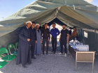 خدمت‌رسانی موکب حاج قاسم سلیمانی بیمارستان سجادیه تربت‌جام به زائران پیاده علی‌بن‌موسی‌الرضا(ع)