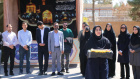 اهتزاز پرچم ایران در دانشکده علوم پزشکی تربت‌جام همزمان با دانشگاه‌های سراسر کشور