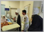 بازدید جانشین فرمانده نیروی انتظامی شهرستان تربت جام و هیئت همراه و عیادت از بیماران مرکز آموزشی درمانی سجادیه