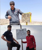 محمود سبزی کارمند دانشکده علوم پزشکی در سفری ۲ روزه به بلندترین کوه ایران صعود کرد.
