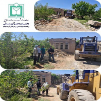 آغاز عملیات تخریب جهت ساخت خانه بهداشت جدید در روستای رونج