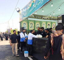 حضور پررنگ پرسنل شبکه بهداشت و درمان صالح آباد در مراسمات عاشورای حسینی