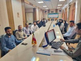 برگزاری دوره آموزشی «برنامه بهداشت آب و استانداردهای آب آشامیدنی» برای بهورزان در شبکه  بهداشت و درمان صالح آباد