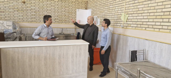 بازدید ریاست دانشکده علوم پزشکی تربت جام از پروژه ساخت سلف سرویس اساتید و دانشجویان در معاونت آموزشی و دانشجویی