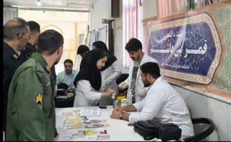 برپایی ایستگاه پایش سلامت همزمان با تشییع پیکر مطهر شهید گمنام در مصلی شهرستان تربت جام*- به همت هیئت دانشجویی قمر بنی هاشم (ع)