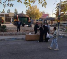 همدلی پرسنل مرکز آموزشی درمانی سجادیه در برپایی موکب عزاداری حضرت فاطمه زهرا (س)