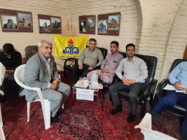برگزاری میز خدمت و ارتباطات مردمی دانشکده علوم پزشکی تربت جام در مزار شیخ احمد جامی همزمان با نماز جمعه به مناسبت هفته دفاع مقدس