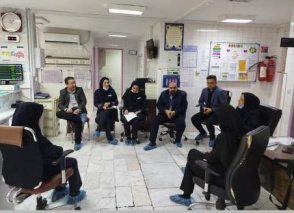 بازدید مدیریتی ایمنی بیمار از بخش ICU جراحی در مرکز آموزشی درمانی سجادیه