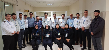 بازدید رئیس حوزه ریاست دانشکده از کانون ارزیابی استخدامی در مرکز آموزشی درمانی سجادیه
