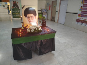 همدلی پرسنل مرکز آموزشی درمانی سجادیه در برپایی موکب عزاداری قائد امت