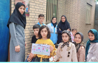 برگزاری کارگاه نقاشی با موضوع جوانی جمعیت در محمودآباد سفلی