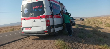 واژگونی خودروی سواری با ۶سرنشین