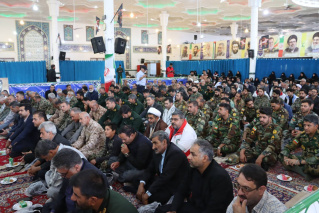 برگزاری همایش مشترک شورای اداری و بسیجیان شهرستان تربت‌جام به مناسبت آغاز هفته دفاع مقدس