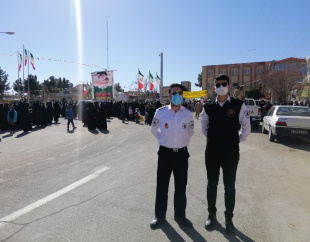 گزارش تصویری-استقرار پرسنل اورژانس تربت جام در ۲۲ بهمن ۱۴۰۰