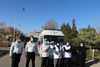 برگزاری مانور پدافند غیر عامل در بیمارستان سجادیه