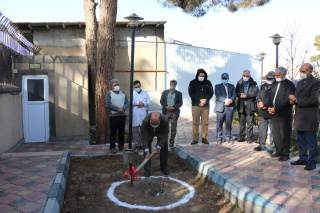 کلنگ زنی نخستین همراه سرای بیماران در محل بیمارستان مهر مادر تربت‌جام